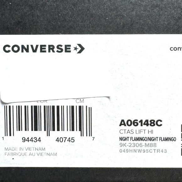 Converse Ctas Lift Counter Climate Platform Hi Sneaker Women Pink Canvas A06148C - Picture 8 of 9